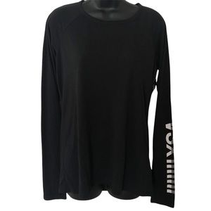 Victoria’s Secret VSX sport medium black long sleeved mesh back workout top